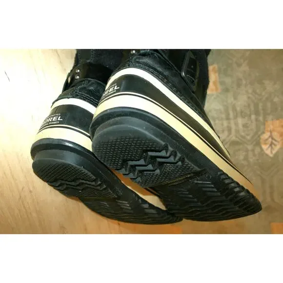 Sorel Helen of Tundra Black Leather& Wool Winter Boots 9 / 41 1/3 - Picture 7 of 7